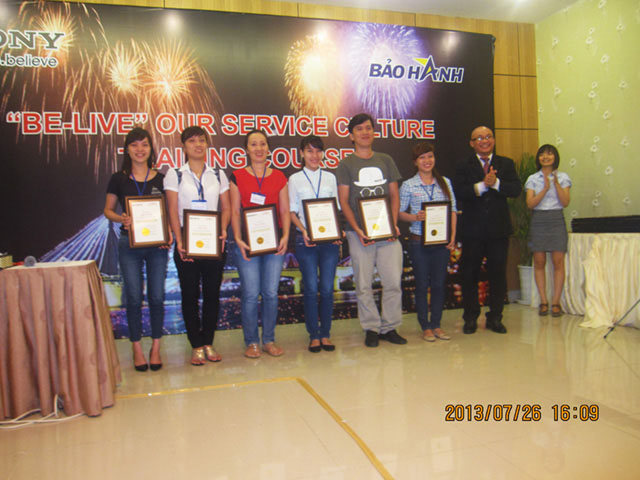 Be-live Our Service Culture - Sony (ngày 25 & 26-07-2013)